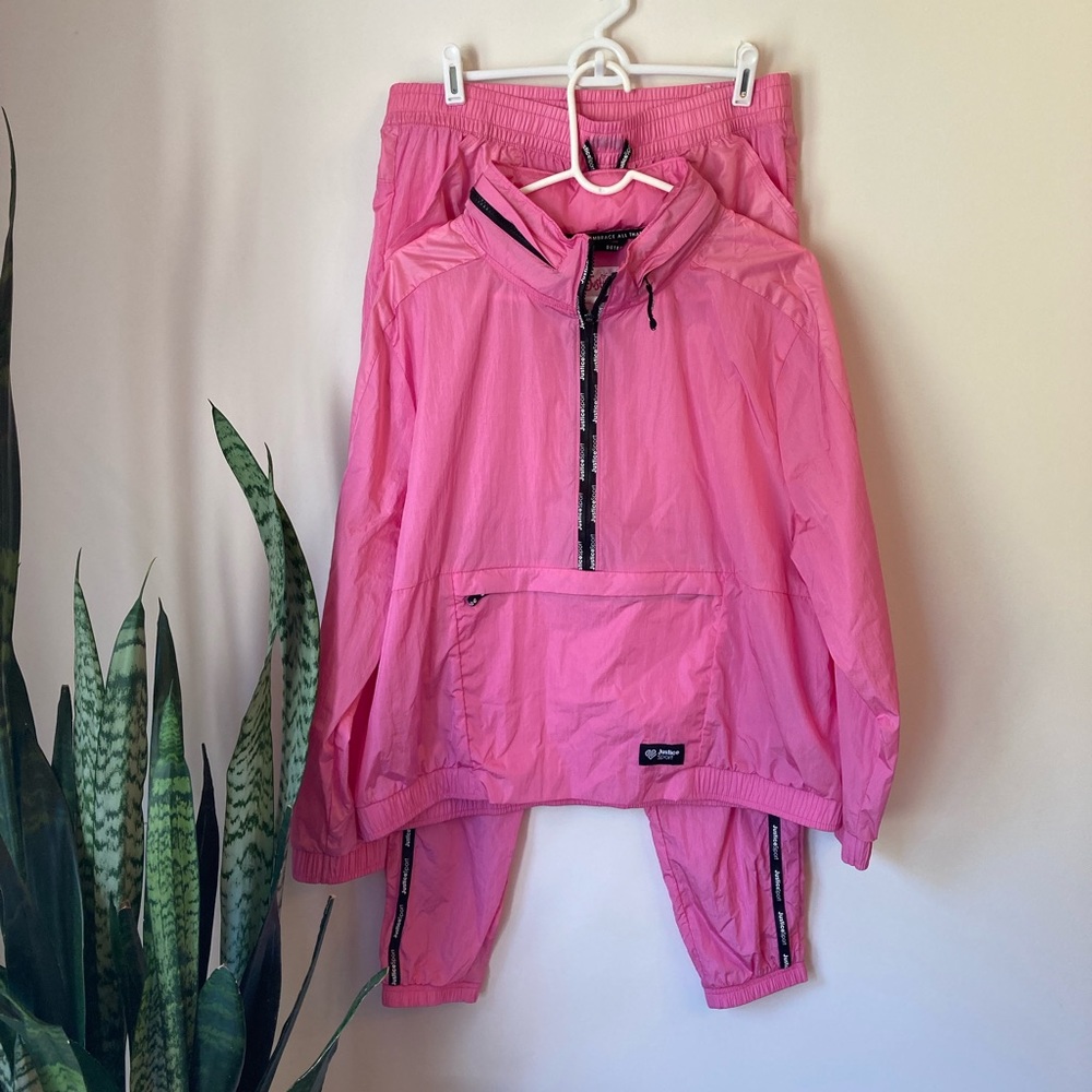 Justice size 20/22 plus wind suit